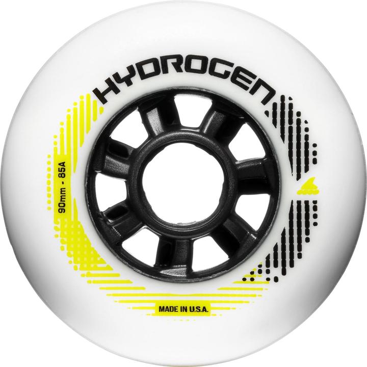 Actual product image Rollerblade Inline skates wheels complete set Hydrogen 90/85A, 8 wheels (90 mm, 85A)