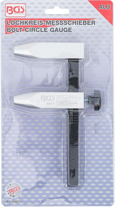 Produktbild BGS Lochkreis-Messschieber, Aluminium-Ausführung (6 cm)