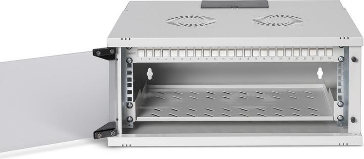 Produktbild Digitus 19" Netzwerk-Set, 4HE Wandgehäuse und Zubehör, gr SOHO PRO Version (4 HE, 19 Zoll Rack)