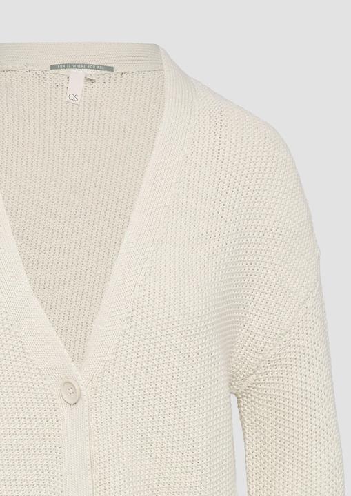 Produktbild s.Oliver Strickjacke Lange Strickjacke mit Strukturmuster (XS)