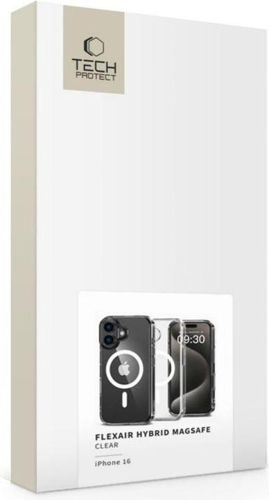 Produktbild Tech-Protect FlexAir Hybrid MagSafe iPhone 16 Case - Clear (Apple iPhone 16)