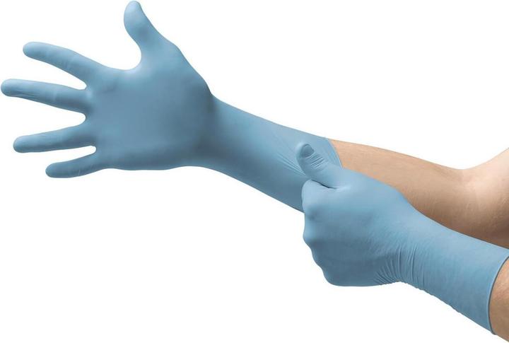 Produktbild Ansell Disposable gloves TouchNTuff® 92-670, 100 pcs, 0.13mm thick, size M (7.5-8) blue (7.5, 8)