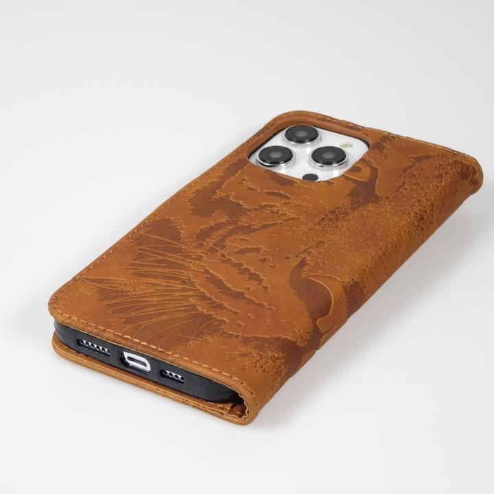 Image du produit PhoneLook Fourre Flip 3D en similicuir Oeil du tigre (Apple iPhone 14 Pro Max)