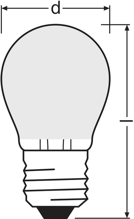 Immagine prodotto Osram Retrofit Classic P (E27, 4 W, 470 lm, 1 x, E)