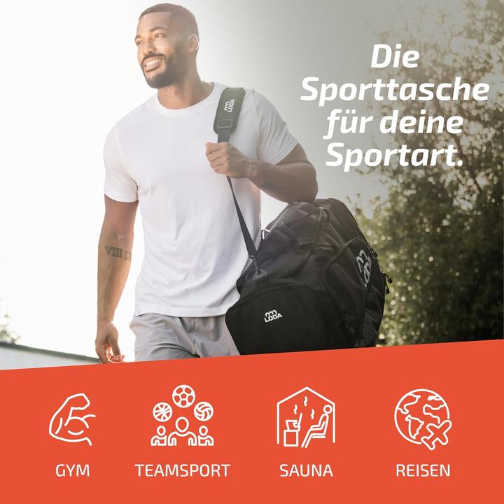 Actual product image Loda Sporttasche mit Rucksackfunktion, 68L (68 l)