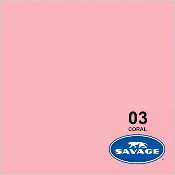 Savage Hintergrund Papier 2.72 x 11m Coral (272 cm, 1100 cm)