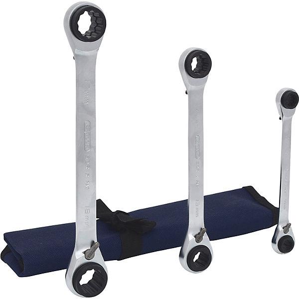 Image du produit KS Tools Jeu de clés mixtes à cliquet 4 en 1 GEARplus réversible (19 mm, 8 mm, 10 mm, 14 mm, 18 mm, 11 mm, 12 mm, 17 mm, 15 mm, 13 mm, 9 mm, 16 mm)