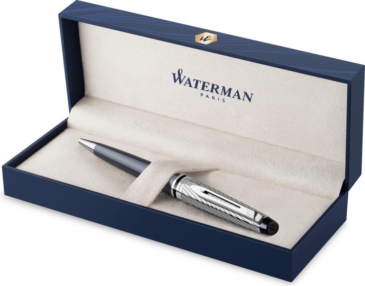 Produktbild Waterman Kugelschreiber Expert DeLuxe Grau C.C. (M-blau) (Grau, Metallisch, 1 x)