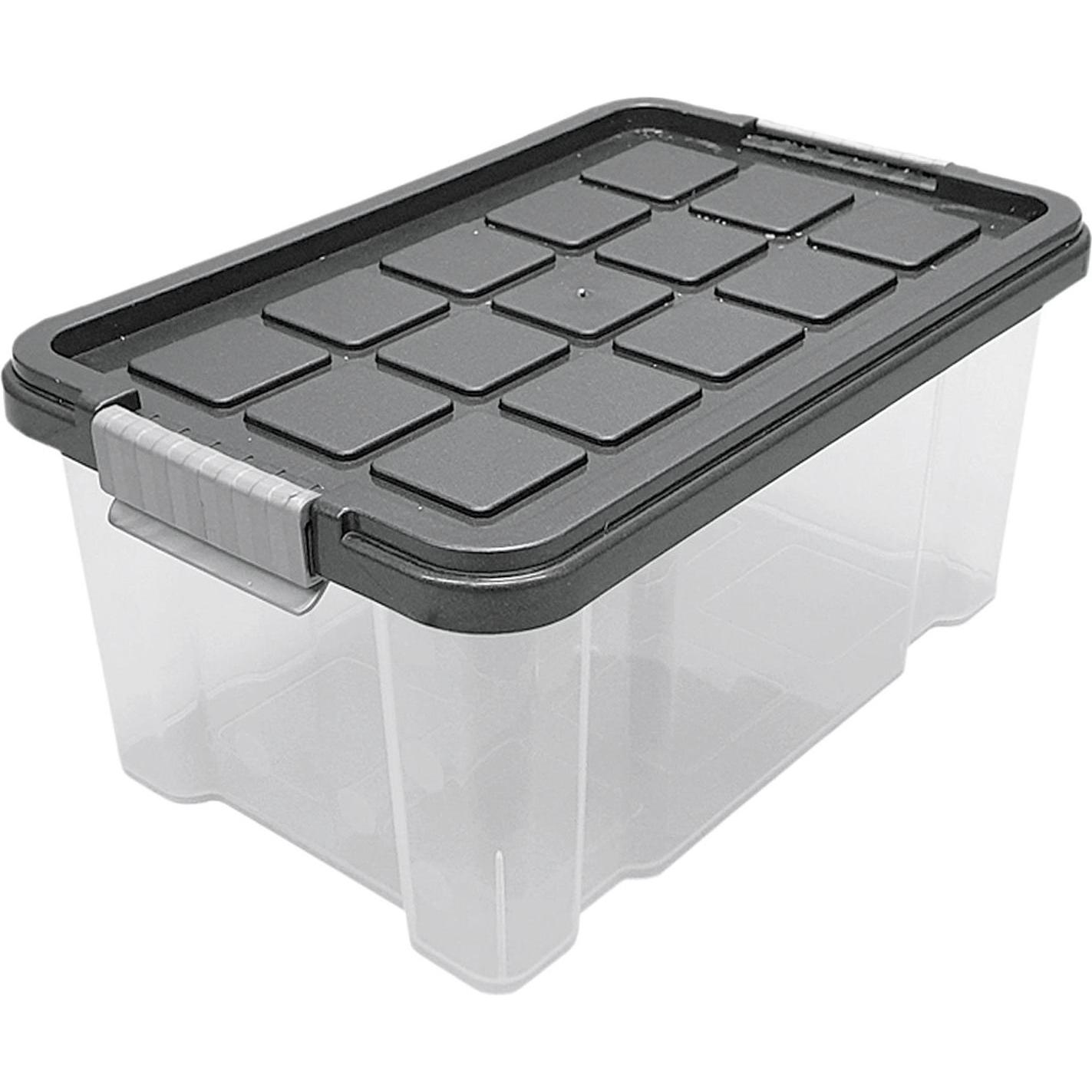 5x Rival, Aufbewahrungsbox, Eurobox 30x19x14cm mit Deckel (19 x 30 x 14 cm, 5 l)