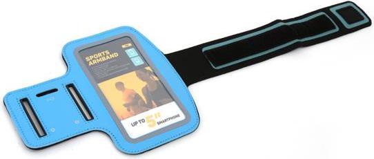 Actual product image Platinet POSB mobile phone case (5") Wristband case Blue
