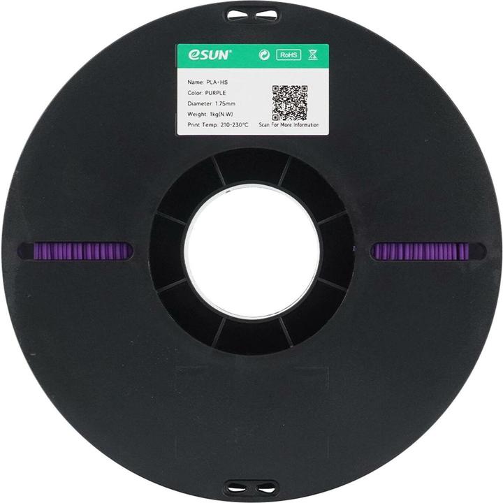 Actual product image eSUN EPLA+HS 1.75mm PURPLE 1kg (1.75 mm, 1000 g)