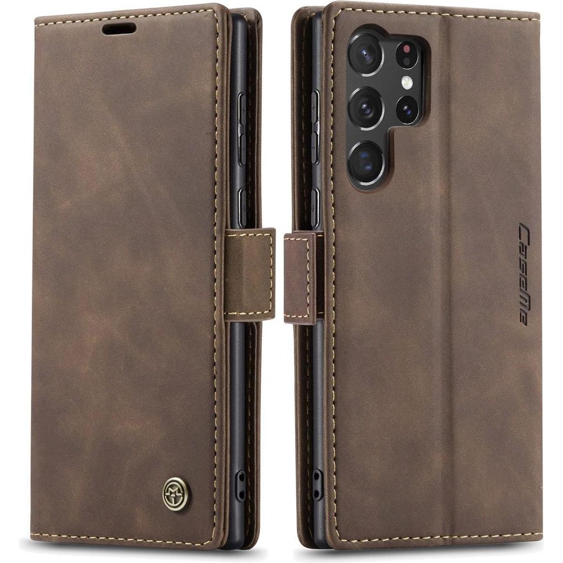 König Design Hülle Handy Schutz für Samsung Galaxy S23 Plus Ultra Case Cover Tasche Wallet (Samsung Galaxy S23 Ultra), S...