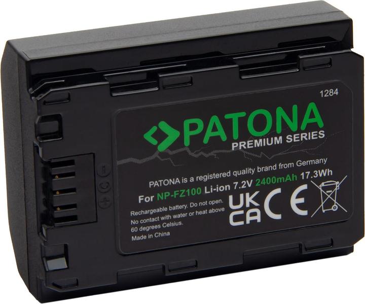 Actual product image Patona NP-FZ100 charger set + 2 batteries (Camera battery, Camera battery charger)