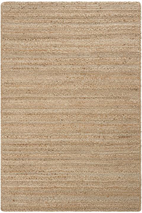 Actual product image Conceptum Hypnose Carl 100% JUTE Rectangular Oak|Beige Jute Underside Knitting Pattern Handmade Weaving (80 x 150 cm)