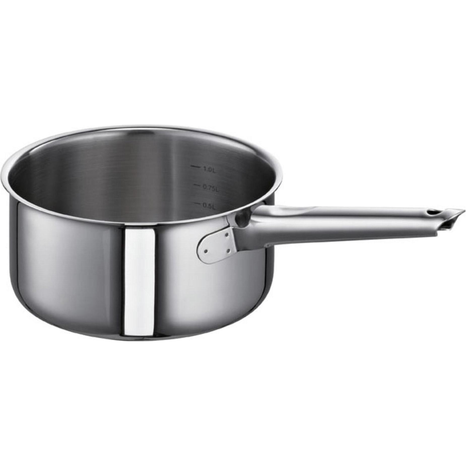 Schulte-Ufer Argento Casseruola Romana Ø14cm, Padella + Pentola,