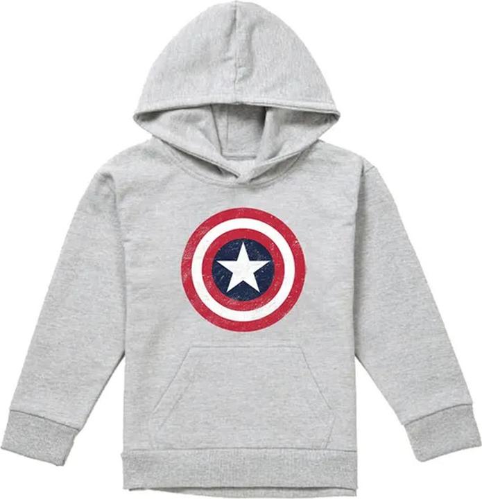 Produktbild Captain America Kapuzenpullover Zum Überziehen meliert (128)