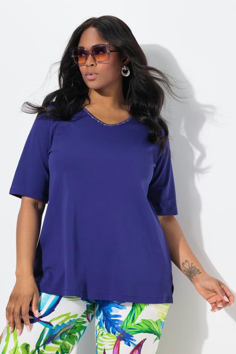 Produktbild Ulla Popken T-Shirt, A-Linie, V-Ausschnitt, Halbarm (46, 48)