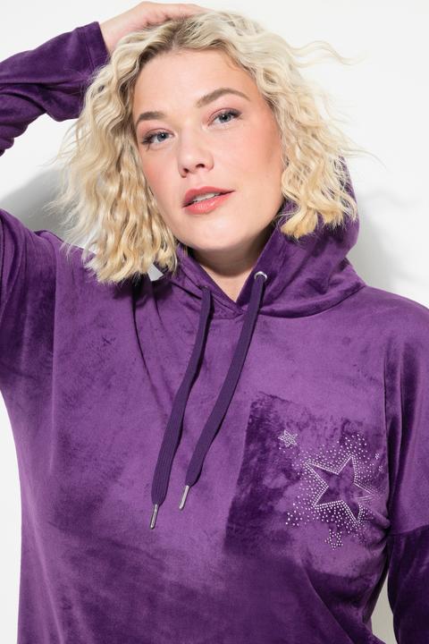 Produktbild Ulla Popken Loungewear-Nickikleid, Kapuze, Langarm, recycelt (46, 48)