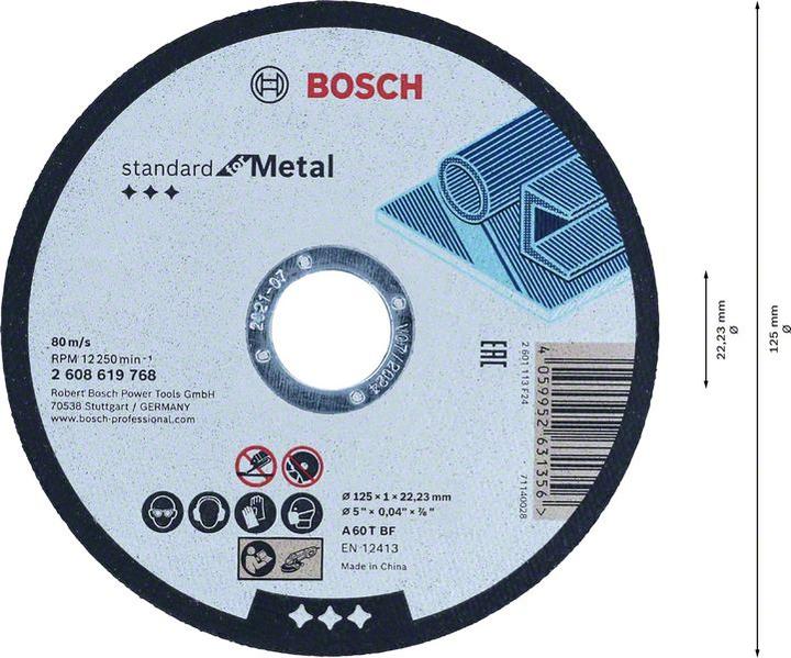 Produktbild Bosch Zubehör Standard for Metal für Trennscheibe gerade, 180 mm, 22,23