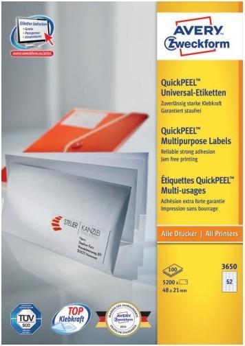 Image du produit Avery Étiquettes universelles