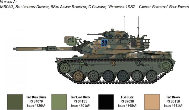 Actual product image 1:35 M60A-3 Main Battle Tank