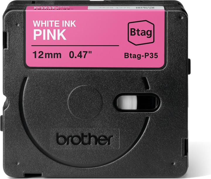 Actual product image Brother Btag (1.20 cm, Pink, White)