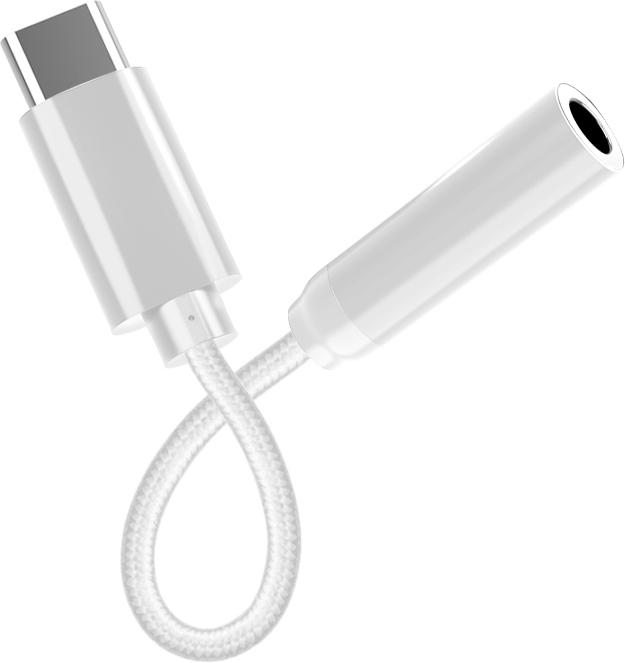 Produktbild Fuj Tek USB-C to 3.5mm Audio Adapter, white (USB-C, 3.5mm Klinke)