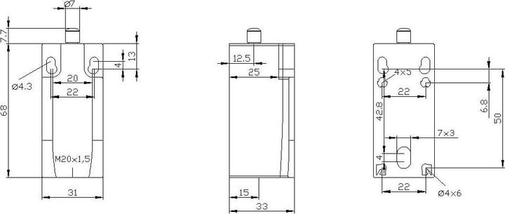 Actual product image Siemens Base switch for position switch 31mm