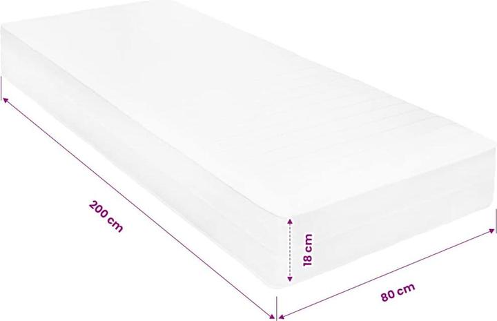 Actual product image vidaXL Matratze (Foam core, 80 x 200 cm)