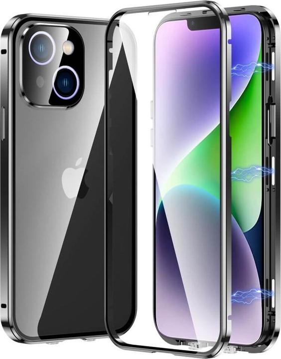 Actual product image Cover-Discount iPhone 14 - Magnetic protective case with armoured glass black (Apple iPhone 14)