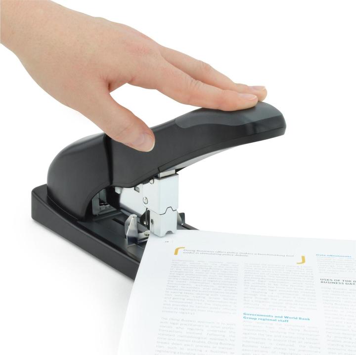 Produktbild Rapesco 1550 ECO HD-140 Hochleistungs Heftgerät & 1.000 Stück Typ 923/12mm Heftklammern, Schwarz (140 Blätter)