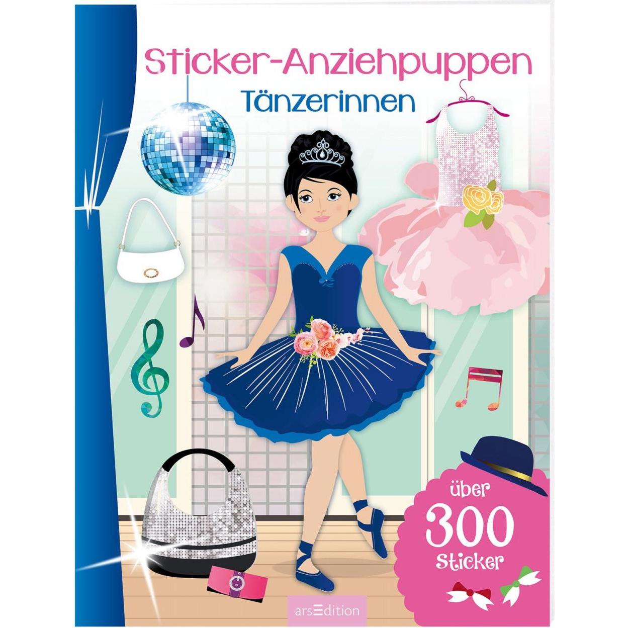 Ars Edition, Sticker, Sticker-Anziehpuppen Tänzerinnen