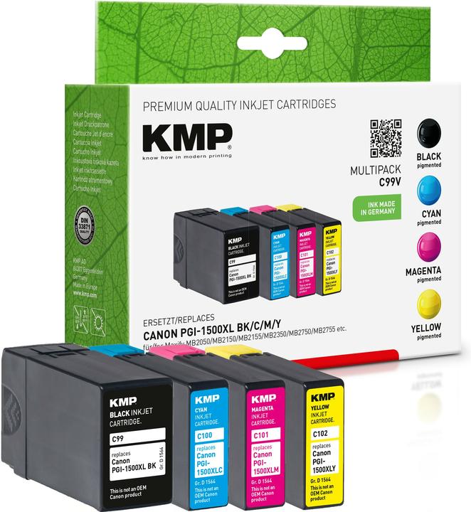 Productafbeelding KMP Multipack C99V inktcartridge vervangt Canon (M, C, Y, BK)