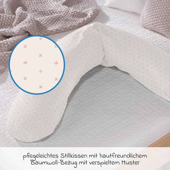Produktbild Theraline Stillkissen "Das Original" mit Polyester Hohlfaser Füllung inkl. Bezug 190 cm (190 cm)