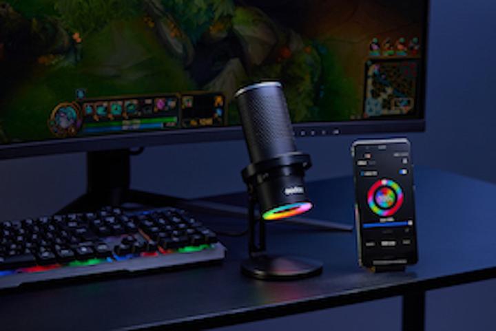 Actual product image Godox RGB USB Condenser Microphone (app control) EM68X