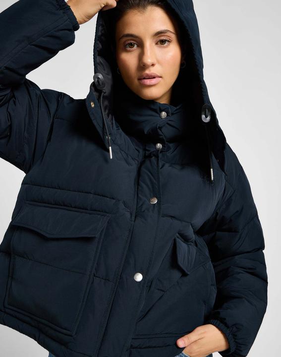 Actual product image Lee Quilted jacket Hooded Short Puffer (M)