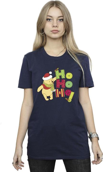 Immagine prodotto Disney Winnie The Pooh Ho Ho Ho Scarf Maglietta Ampia Donna (S)