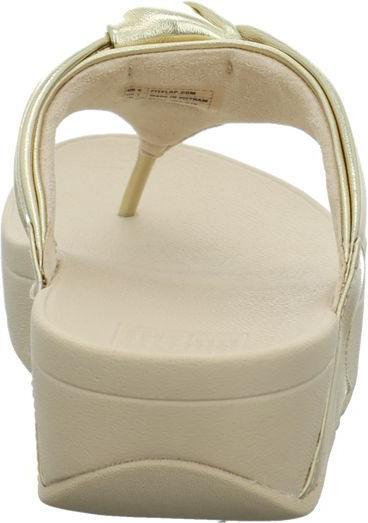 Produktbild Fitflop Lulu Padded Knot Metallic Leather Toe Post Sandal (38)