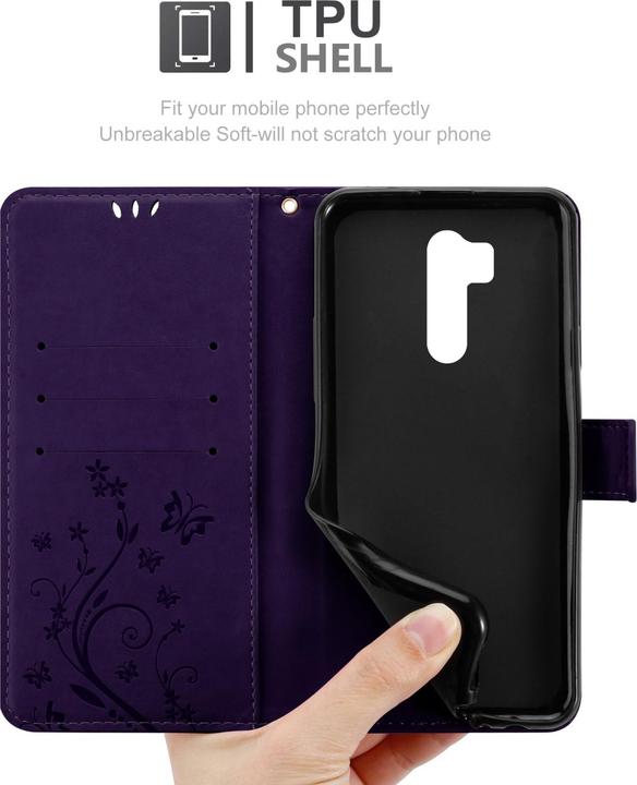 Produktbild Cadorabo Flower Book Hülle für LG G7 ThinQ / FIT / ONE (LG G7 Fit, LG G7 One, LG G7 ThinQ)