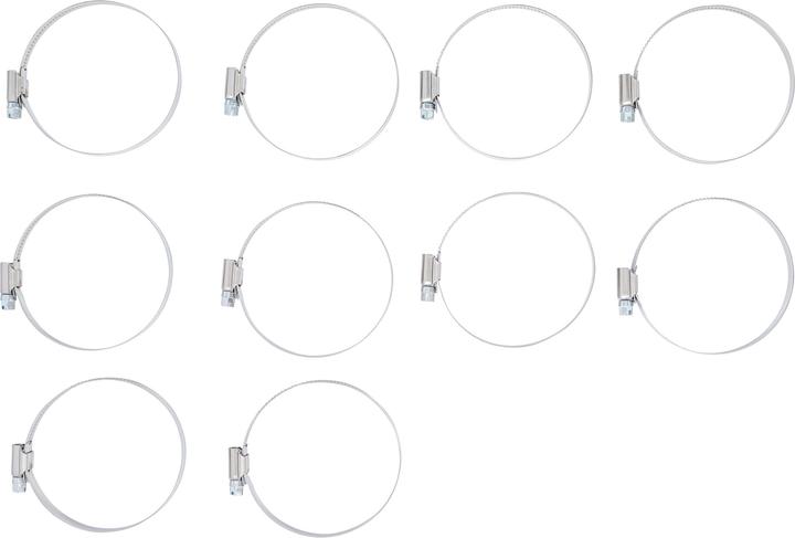 Actual product image BGS Hose Clamps Stainless 60 x 80 mm 10 pcs. (Hose clip)
