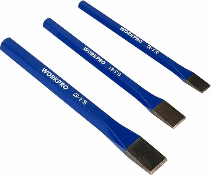 Actual product image Workpro Chisel set 3 pieces