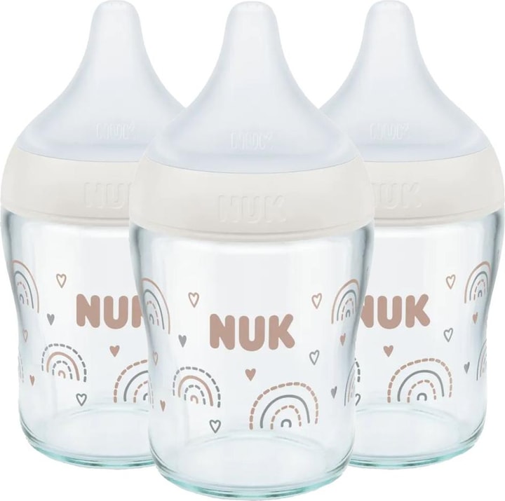 Produktbild NUK Babyflaschen Glas-Flasche 3er Pack Perfect Match 120 ml (120 ml)