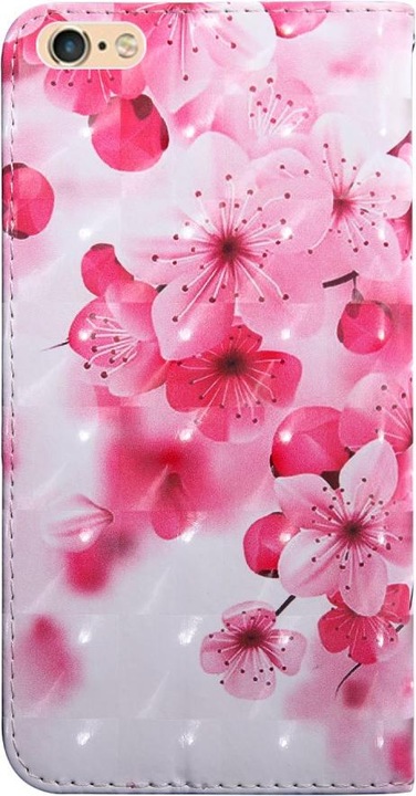Immagine prodotto Cover-Discount iPhone SE / 8 / 7- Custodia in pelle rosa fiore effetto glitter (Apple iPhone 7, Apple iPhone 8)