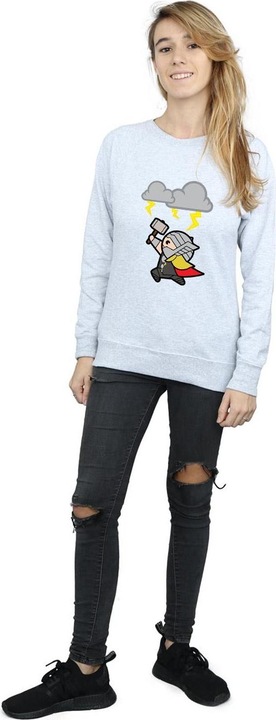 Actual product image Womens/Ladies Kawaii Thor God Of Thunder Sweatshirt (S)