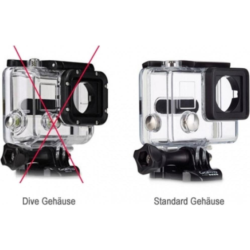 Thumbnail - PowerGuard GoPro Filter grau für GoPro Hero 3+ und Hero 4 mit Standardgehäuse (4), Action Cam Zubehör, Grau