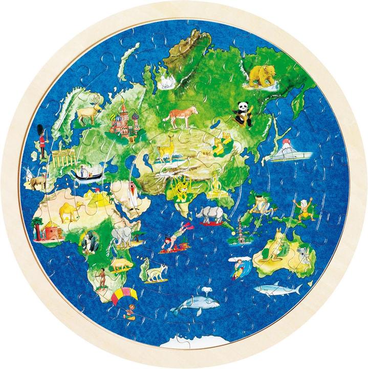 Immagine prodotto Goki Mappamondo con intarsio (57 pezzi)