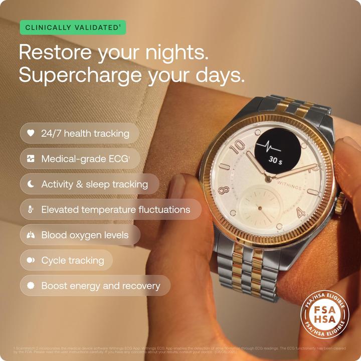 Produktbild Withings Scanwatch Nova Brilliant (39 mm)