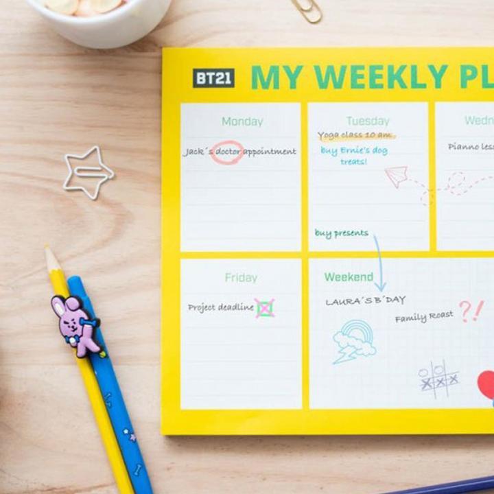 Produktbild BT21 – Wochenplaner 54 A4-Seiten (A4, 1 Woche / 2 Seiten)
