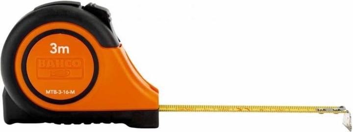 Actual product image Bahco Measuring tape short with rubber coating, magnetic, metric 8 m (8 m)
