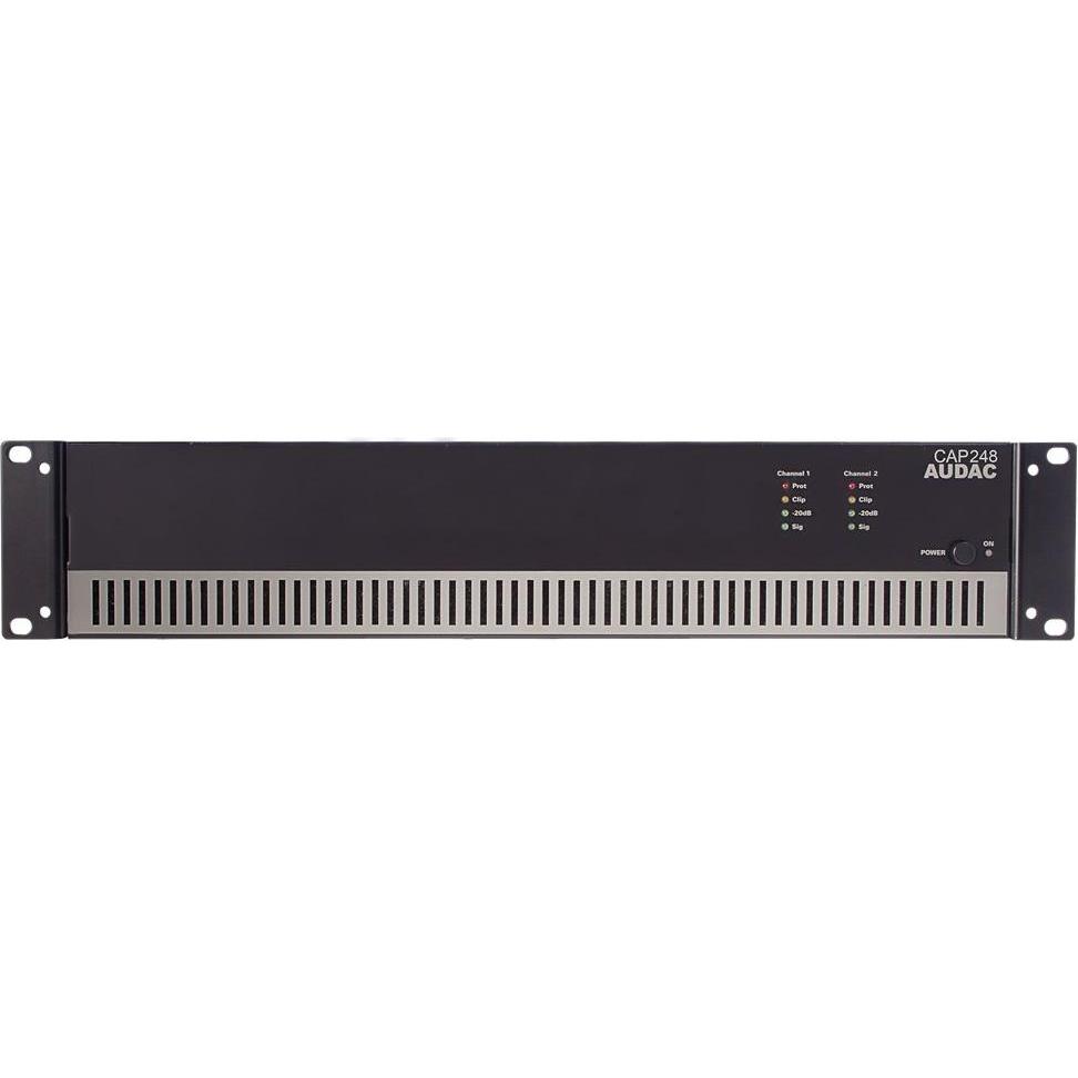 Audac Cap248 (Endstufe), Stereoverstärker, Schwarz